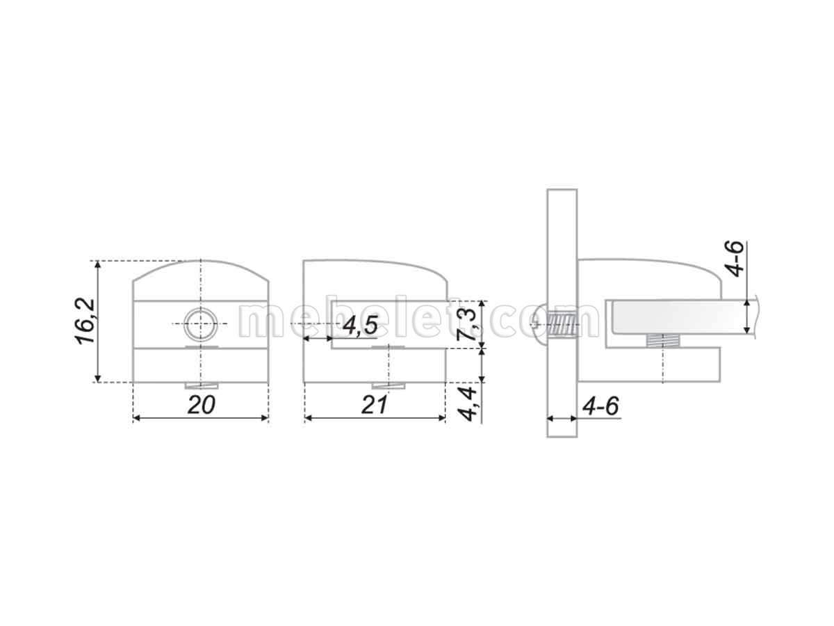 Полкодержатель p512 ab.2