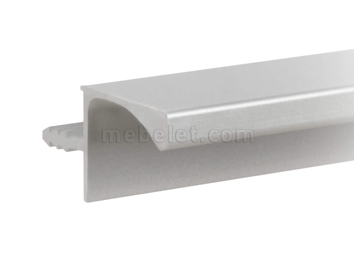 REHAU алюминиевый профиль для верхнего ряда шкафов (4,1м) Никель матовый анод 14302291110 для ДСП 18мм